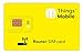 Produktbild DATEN-SIM-Karte für ROUTER - Things Mobile - mit weltweiter Netzabdeckung und Mehrfachanbieternetz GSM/2G/3G/4G. Ohne Fixkosten und ohne Verfallsdatum. 10  Guthaben inklusive