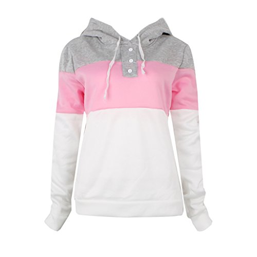 SCASTOE 2Pcs Womens Hoodies Sport Tops Pants Tracksuit Sweatshirt Sweat Suit Jogging Set (L, Gray) - Thumbnail 4