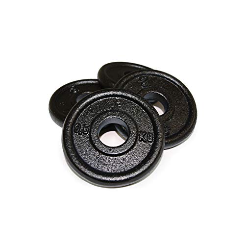 BODYPOWER 0.5Kg Cast Iron Standard Weight Plates (x4)