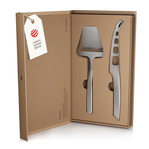 LARS NYSØM Edelstahl Käsemesser & Käsehobel Set I Käsemesser und Käsehobel - Set 2-tlg. (Stainless Steel)