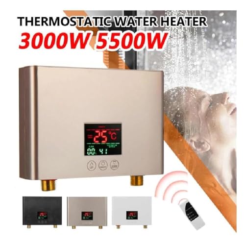 Chauffe-eau instantané 3000W électrique compact noir 220V