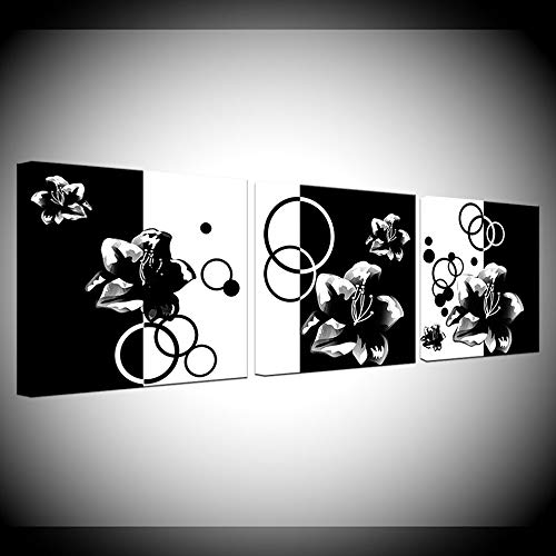 Mur art 3 pièce minimaliste de haute précision pour une galerie artistique