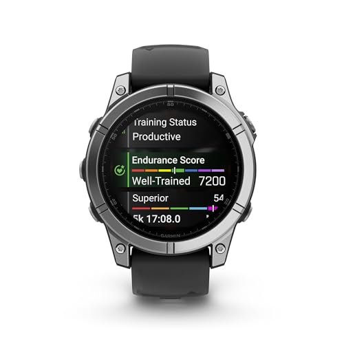 Image of Garmin fēnix E - 47 mm, AMOLED, Premium Multisport GPS Smartwatch, Long-Lasting Battery Life, Stainless Steel with Black Band