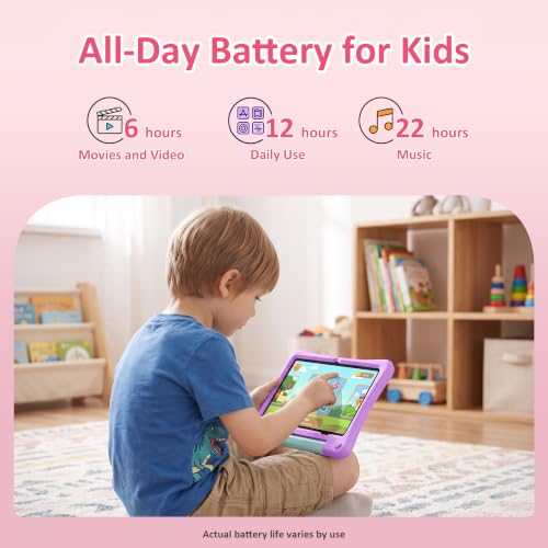 Image of Kids Tablet, 10.1 inch Android 16 Tablet for Kids, Gift for Ages 6-12