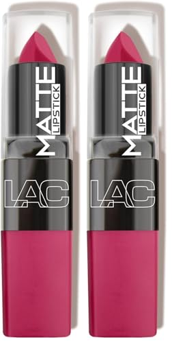 Image of L.A. COLORS Matte Lipstick, Enchanting, 1 Ounce (Pack of 2)