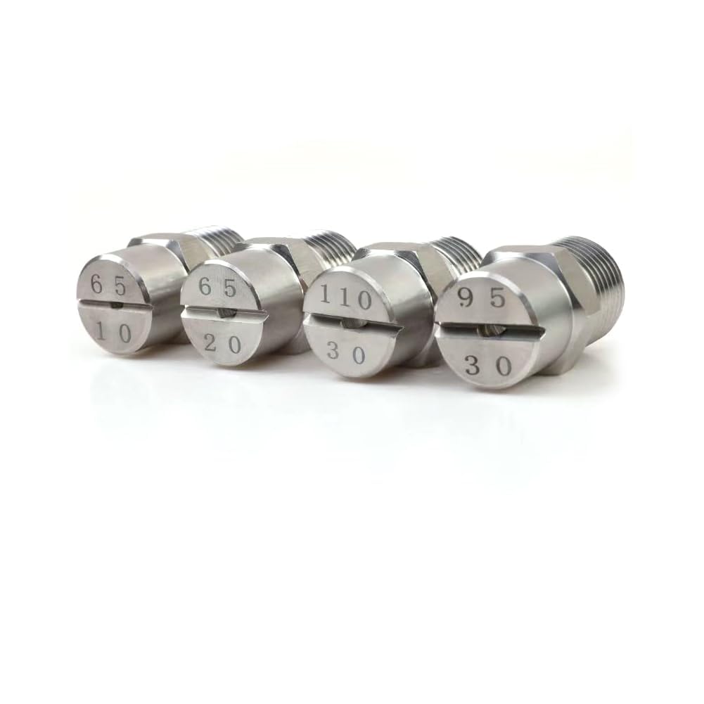 Precision-Engineered 304 Stainless Steel Nozzle, Adjustable 80°/95