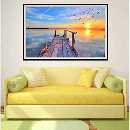 Peinture Diamant 5D kit complet point de croix et mosaïque strass 50x120 cm