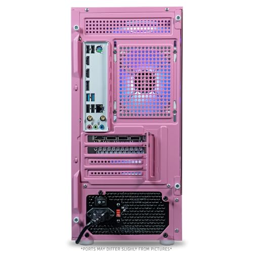 Image of ViprTech Stryker 3.0 Gaming PC - AMD Ryzen 7 (4.1GHz Liquid Cooled), RTX 3060 12GB, 16GB DDR4 RAM, 1TB SSD, WiFi BT, Win 11 Pro, RGB, Gaming Desktop Computer Prebuilt, Pink