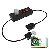 デジタルUSBカウントダウンタイマースイッチングケーブルワイヤー、USBタイマースイッチングコード、調整可能なオートパワーオフスイッチワイヤー、カウントダウン機能を備えた省エネ電源、ホームオフィス用1パックブラック
