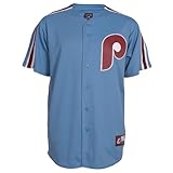 Philadelphia Phillies Cooperstown Columbia Blue Replica Jersey