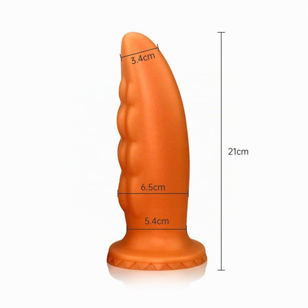 Consolador Anal de Silicona Líquida, Tapón Anal Grande, Kit de Estimulador Anal, Masajeador de Próstata para Hombres Avanzados y Mujeres (L)