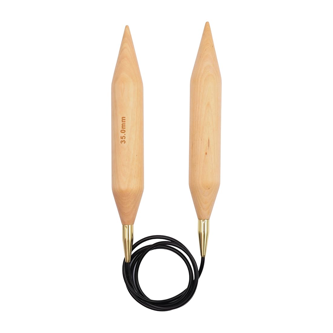 B&Q -  Jumbo Birch: Knitting Pins: Circular: Fixed: 150Cm X 35.00mm
