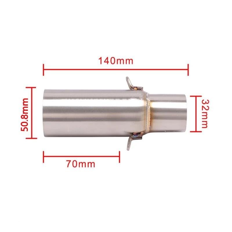 Tuyau Intermédiaire Échappement Moto EVGATSAUTO - Compatible Piaggio Beverly, MP3, X10 125-300