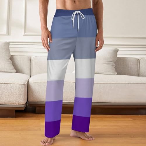 Butch Lesbian Pride Flag Comfy Pajama Pants Adjustable Sleepwear Beach Pants for Men2