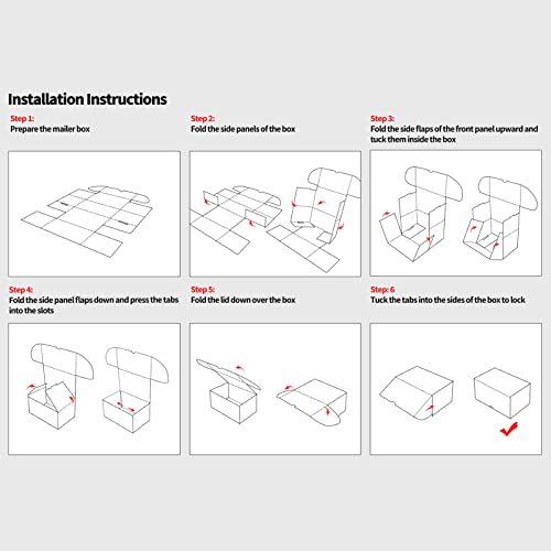 Image of RLAVBL 9x6x3 Inches Shipping Boxes Set of 25, Brown Small Corrugated Cardboard Box, Mailer Boxes for Packing Small Business