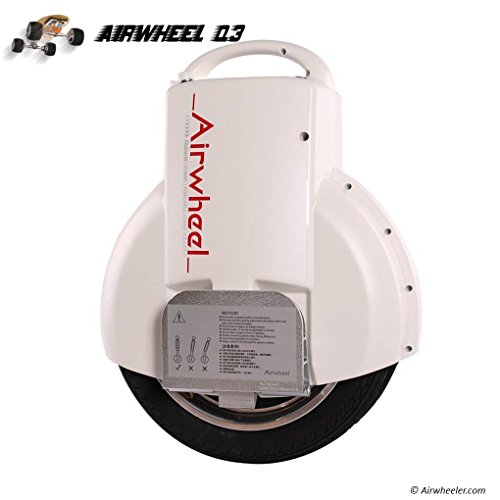 Airwheel Q3, monoruota eléctrico autobilanciante Hombre, Blanco, 51.8 x 40.8 x 20 cm
