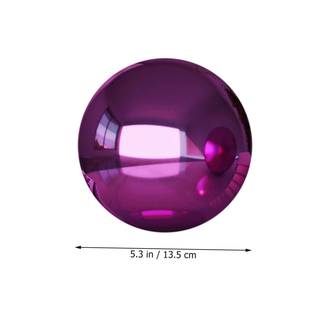 Holibanna Purple Gazing Ball Garden Spheres Steel Reflective Spheres for Outdoor Decor