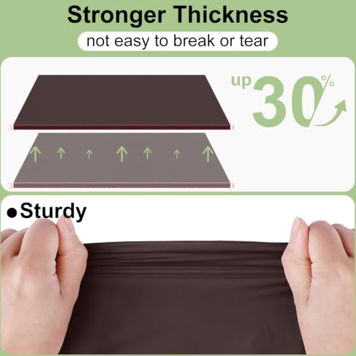 Image of misaya 4 Packs Disposable Plastic Table Cloth, 84 inch Round Waterproof Tablecloth, Leakproof & Sturdy Decorative Table Covers for Picnic, Party and Outdoor, Coffee