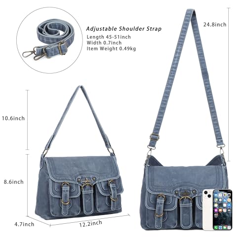 Image of Angel Kiss Purses and Handbags for Women,Vegan Leather Hobo Purses Crossbody Hobo Bag Tote Satchel Handbags