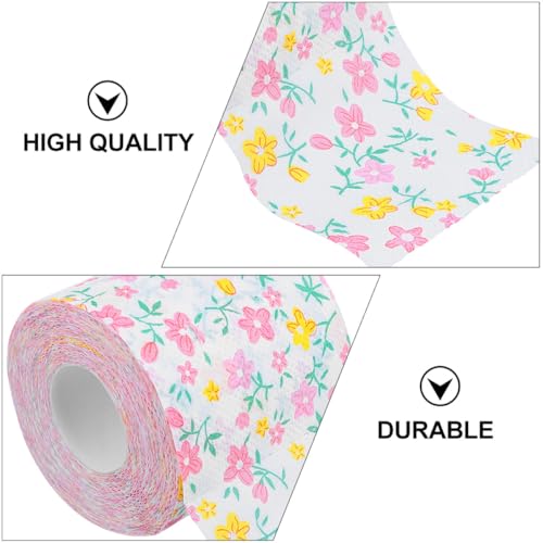 Rollo de papel higiénico rosa para evitar atascos con diseño decorativo 4
