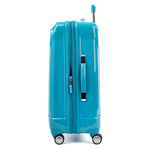 Atlantic Luggage Atlantic Ultra Lite Hardside Expandable Spinner, Turquoise Blue, Checked Medium 25-Inch #TOP2