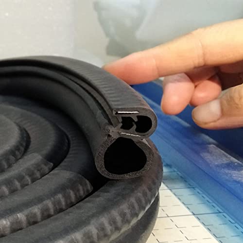 Joint de porte de voiture noir de 3 m, joint de coffre en caoutchouc, protecteur de joint à lèvre pour voiture, bateau, camping-car, camion.…