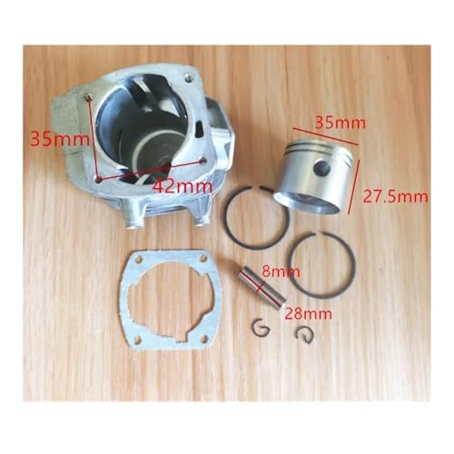Kit cylindre-piston 35mm haute compression compatible tronçonneuse 2511T - 3
