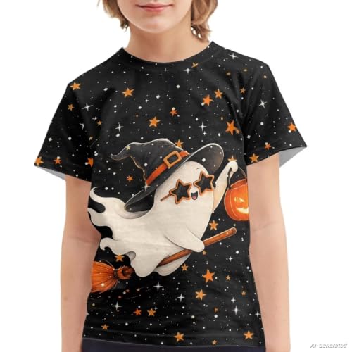 Image of Renewold Kids Novelty T-Shirt for Girls Boys Short Sleeve Crewneck Summer Tee Soft Breathable Graphic Shirt for Age 2-16