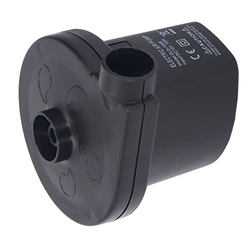 Bomba de ar infladora, silenciosa, compacta, DC12V com 3 bocais para piscina inflável