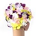TINKSKY Swim Cap Swimming Hat Floral Petal Stylish Bathing Caps Size L gift for Women (Colorful)