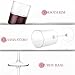 Ciaell 12 PCS Plastic Ribbed Wine Glasses - 10 OZ Plastic Square Wine Glasses with Stem - Disposable Champagne Cups for Parties & Weddings & Party
