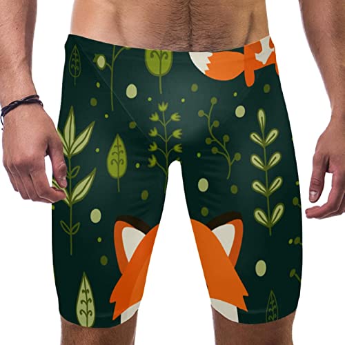 Pantalones cortos de natación cómodos y ligeros: bañador multicolor verde 3XL para hombre