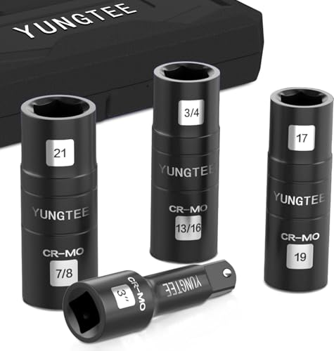 YUNGTEE 4PCS Impact Socket Set 1/2
