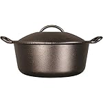 Lodge BOLD Exclusive 7 Quart Premium Pre-Seasoned Cast Iron Dutch Oven with Lid - Dual Handles - Use in the Oven, on the Stove, on the Grill or over the Campfire - Black - Image 2