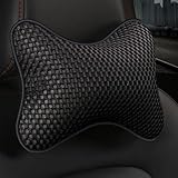 Durdiiy Car Headrest Pillow Driving Comfortable Soft Universal Car Seat Pillows Memory Foam Neck Support Pressure Pain Fatigue Relieve Cervical Black Pillow Cushion for Office Home Car (Model A)