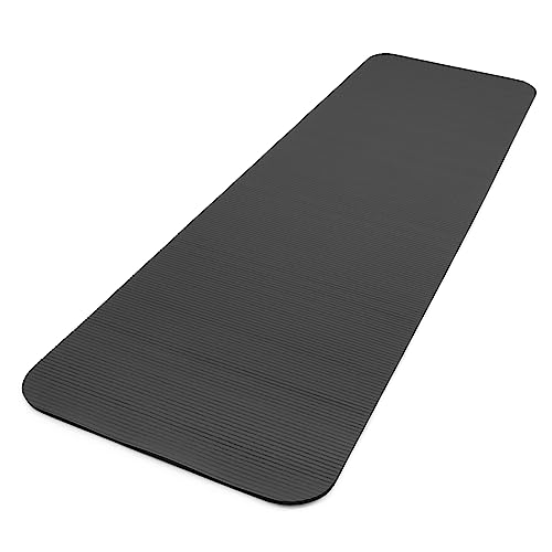 Adidas 10mm NBR Yoga Mat with Carry Strap — Grey — view 6