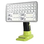 Torch for Ryobi One+ 18v Battery, 30W 3300LM LED Work Light for Ryobi 18v, Portable Flood Lights and Spotlight Combo for Power Cut, Camping, Jobsite(Battery Not Included)