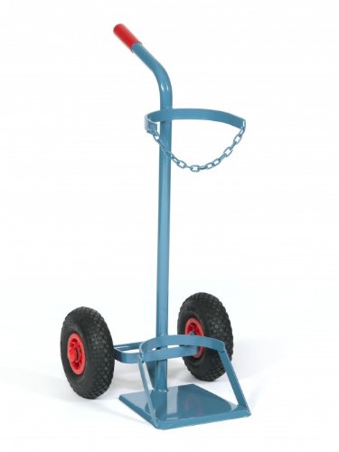 NIES Modellserie F1 Flaschenwagen für 40 l Ø 210 oder 50 l Ø 230, Variante:Mit Standplatte und Luftreifen 260 mm