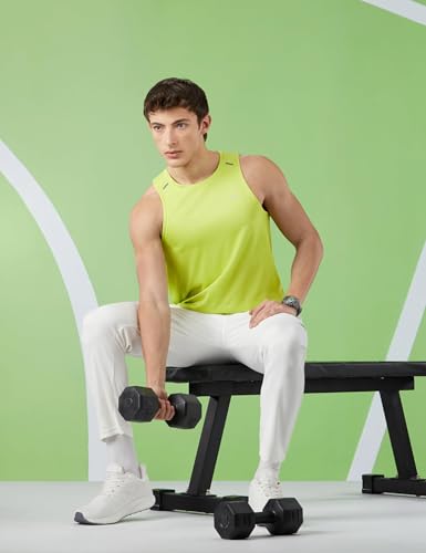 Image of Amazon Brand - Symbol Men's Polyester Color Block Active Regular Fit Sports | Round Neck | Sleeveless T-Shirt