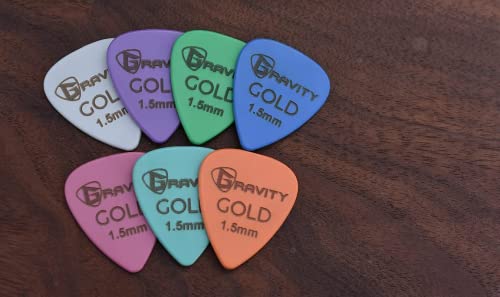 Gravity Picks Médiator de guitare traditionnel en forme de goutte d’or – 1,5 mm – Rouge - Les Beatles, Paul McCartney, John Lennon, RIngo Starr, George Harrison Gravity Picks Médiator de guitare traditionnel en forme de goutte d'or - 1,5 mm - Rouge – Image 5
