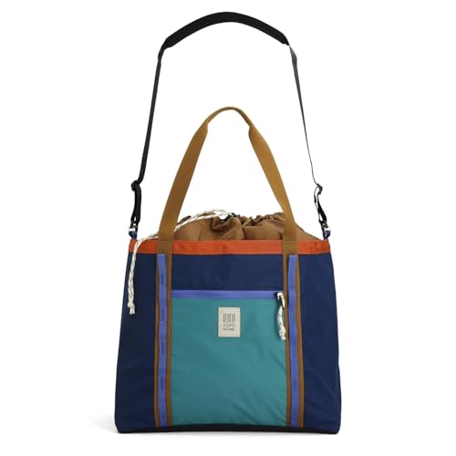 Topo Designs Mountain Utility Tote, Grab + Go Bag, Removable Shoulder Strap, Cinch Top, Daisy Chain for Clip-Ons, Fair Trade