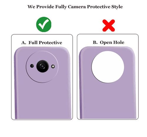 Image of A rtistque Back Cover Case for Mi Redmi A3 / A3X / Poco C61 with Camera Protection | Shockproof TPU | Stylish Protective Design | Slim Fit | Ultra Matte Redmi A3 / A3X / Poco C61 Back Cover - Purple