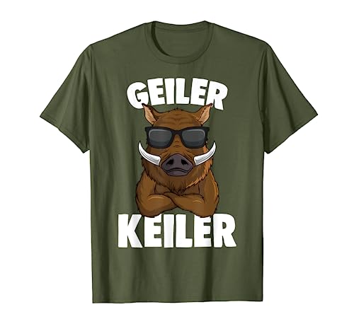 Wildschwein Keiler Jäger T-Shirt