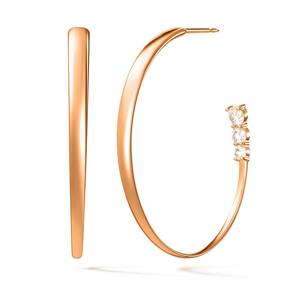 See full amazon price history chart for MINUTIAE Womens Half Hoop Clip Round Shape with White Silver Crystal Diamond Rose Gold Plated International Fashion Jewelry Unique Elegant Simple Earrings MINUTIAE Womens Half Hoop Clip Round Shape with White Silver Crystal Diamond Rose Gold Plated International Fashion Jewelry Unique Elegant Simple Earrings (B095N2BFYF) Amazon Price History, Amazon Price Tracker