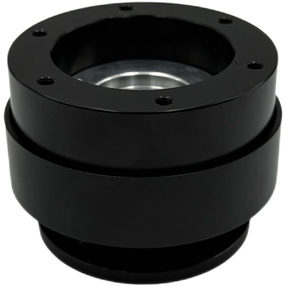 Quick Release Steering Wheel Adapter MOZA R9/R16/R5.5 Direct Drive Base, Aluminum Alloy Simulator Coupler, 8.2 x 7 cm, Black/for Red