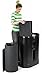 10-Foot-Wide Curved Pop-Up Trade Show Portable Display Booth with Podium Travel Case - Black