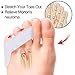 Povihome 10 Pack Pinky Toe Separator and Protectors, Triple Gel Toe Separators for Overlapping Toe, Curled Pinky Toes Separate and Protect