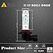 Alla Lighting 3800lm 9145 H10 LED Bulbs 9140, 8000K Ice Blue Fog Lights High Illumination ETI 56-SMD Fog Lamps Replacement