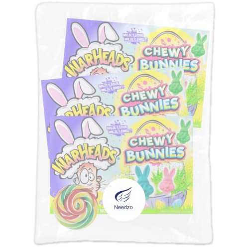Chewy Bunnies Warhead Theatre Box, Assorted Sour Easter Candy Basket Filler Treats, 3 Pack, 3.5 Ounces #TOP3