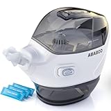ABABGO Nasal Irrigation System - Electric Neti Pot Sinus Rinse Machine for Nasal Care, Nose Cleaner Device with 30 Salt Packets and a Measuring Cup, Suitable for Adult Nasal Wash (Deep Grey)